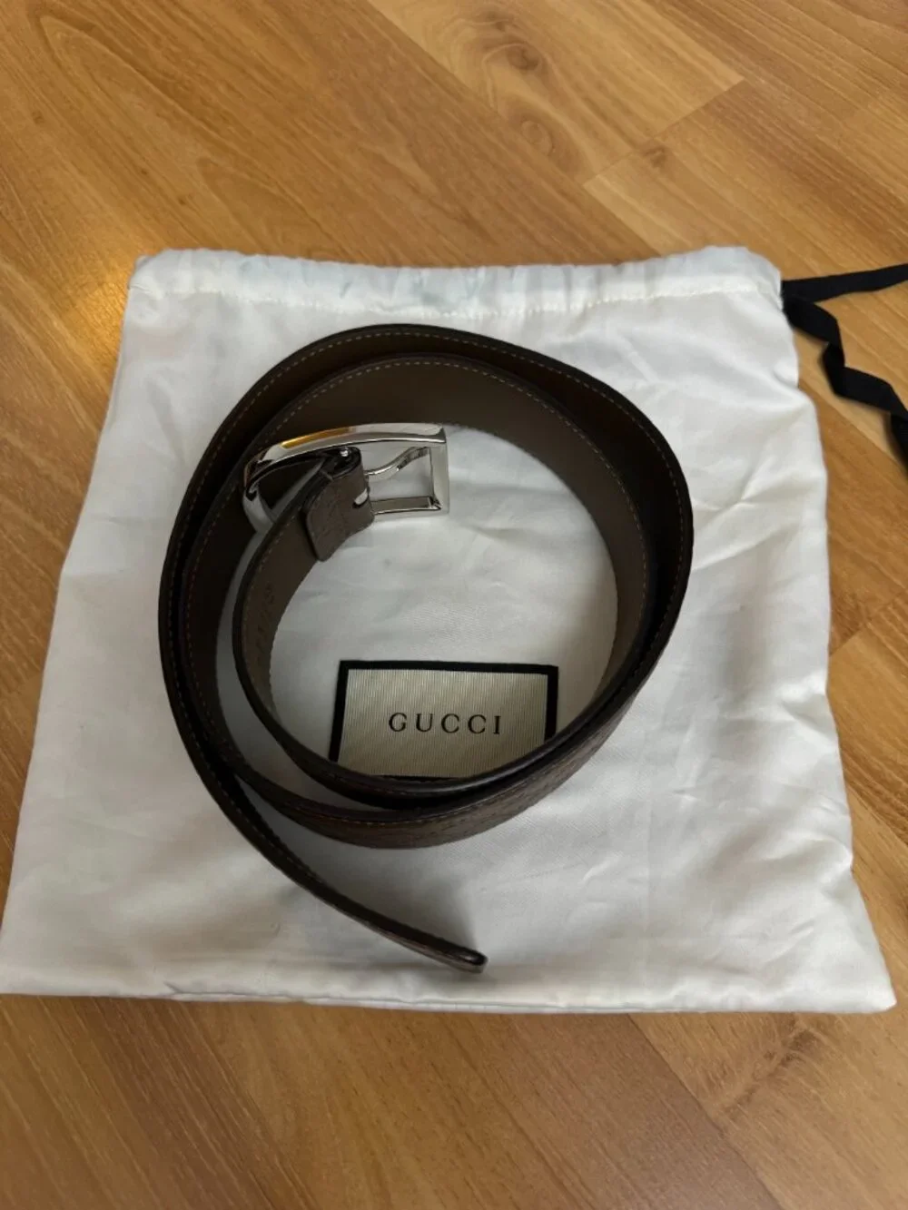 Gucci Belt Brown 449716 Sz 95/38 w/ Dust Bag ✨